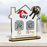 Home and Key Shaped - Premium Smart NFC 2-in-1 Standee - Icon Edition for Real Estate