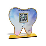Premium - Dental Tooth Shaped NFC Single QR Standee - XL