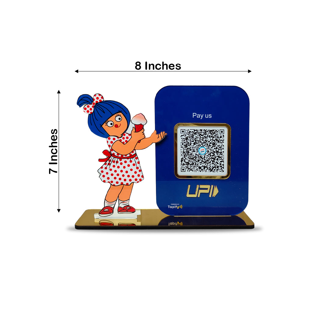 Amul Cutout Shaped - Smart NFC 2-in-1 Table Top Standee