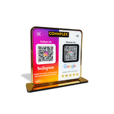Smart NFC 2-in-1 Premium Standee – Google & Instagram Theme