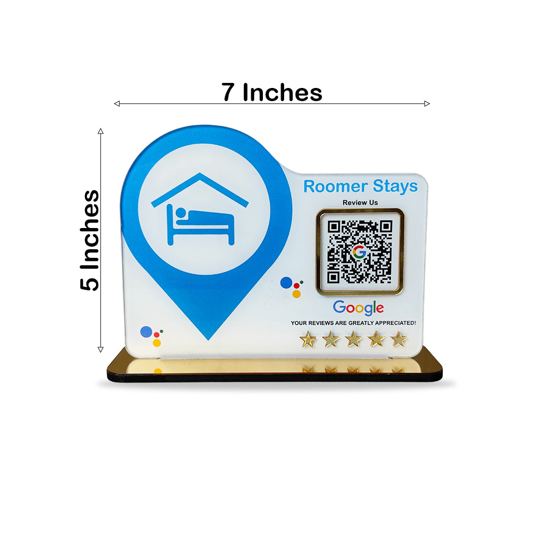 Home Stay Standee  - 1 QR Table Top Standee