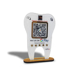 Tooth Shaped UPI Payment Standee - For Dentists
