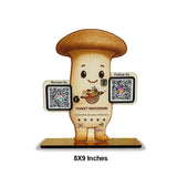 Mushroom Shaped Smart NFC 2-in-1 Tabletop Standee