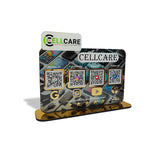 Logo Cutout Mobile Theme Standee - Smart NFC 4-in-1 Table Top Standee