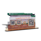 Hospital Shaped 3QR Table Top Smart NFC Standee