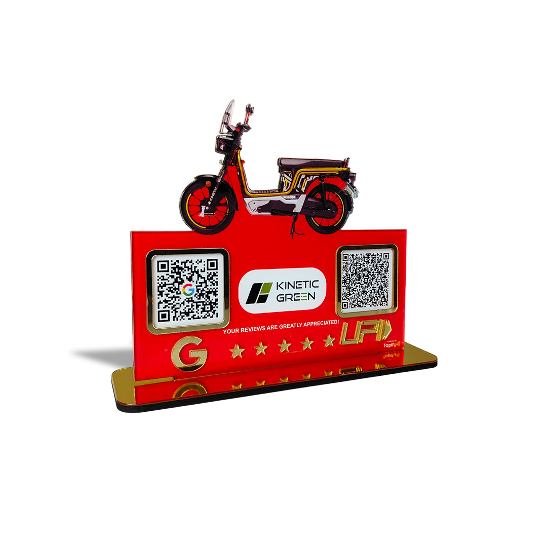 Eco Ride Logo Cutout Edition - Smart NFC 2-in-1 Table Top Standee