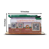 Hospital Shaped 3QR Table Top Smart NFC Standee