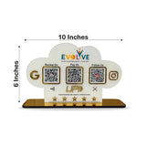 Cloud Shape  - Smart NFC 3-in-1 Table Top Standee