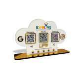 Cloud Shape  - Smart NFC 3-in-1 Table Top Standee