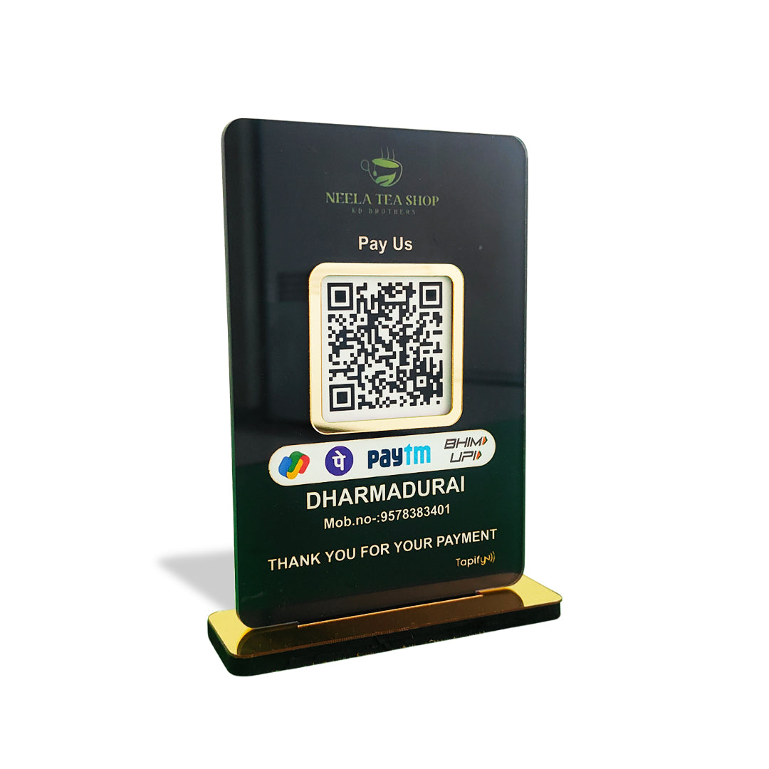 Smart NFC 1 QR Table Top Standee – Tapify