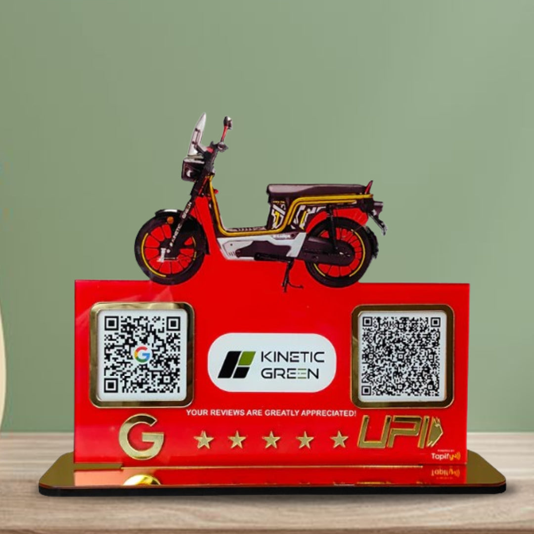 Eco Ride Logo Cutout Edition - Smart NFC 2-in-1 Table Top Standee