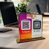 Smart NFC 2-in-1 Premium Standee – Instagram & Linktree Theme