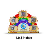 Rainbow Shaped Smart NFC 5-in-1 Table top Standee - For Toy, Gift, Retail Stores