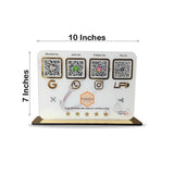 Smart NFC 4-in-1 Table Top Standee - Jewellery Background