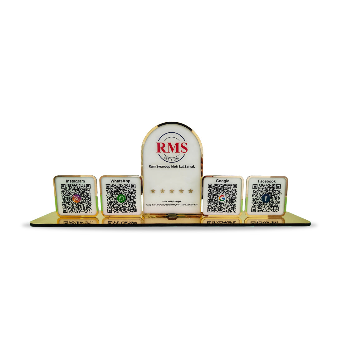 Digital Connect - Smart NFC 4 QR Tabletop Standee