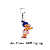 Custom Shape NFC Keyring (Custom Design, Your Link Added )