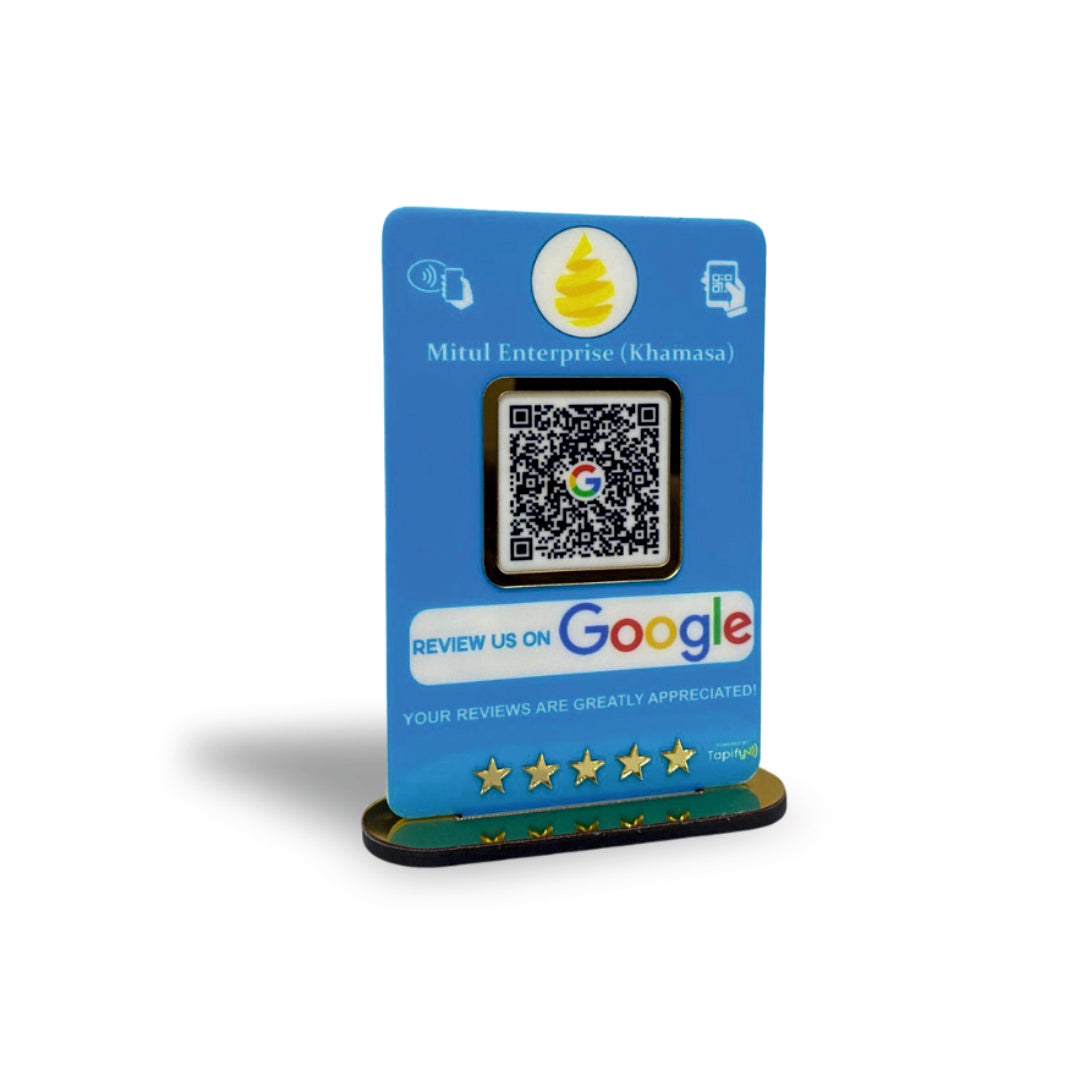 Smart NFC 1 QR Table Top Standee – Tapify