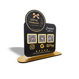 Logo Cutout Edition Shape - Smart NFC 3-in-1 Table Top Standee  ( Big Logo )