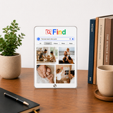 World's Best Dad Google Search  Photo Frame - Custom Acrylic Gift for Father & Son/Daughter ( 4 Photos )
