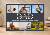 Custom Dad Photo Frame with 6 Pictures – Father's Day Gift from Kids