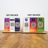 Premium Smart NFC 3-in-1 Table Top Standee - Insta , Google , FB - Theme