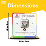 Premium Google Review - 1 QR Table Top Standee - Elite