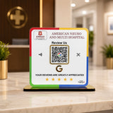 Premium Google Review - 1 QR Table Top Standee - Elite
