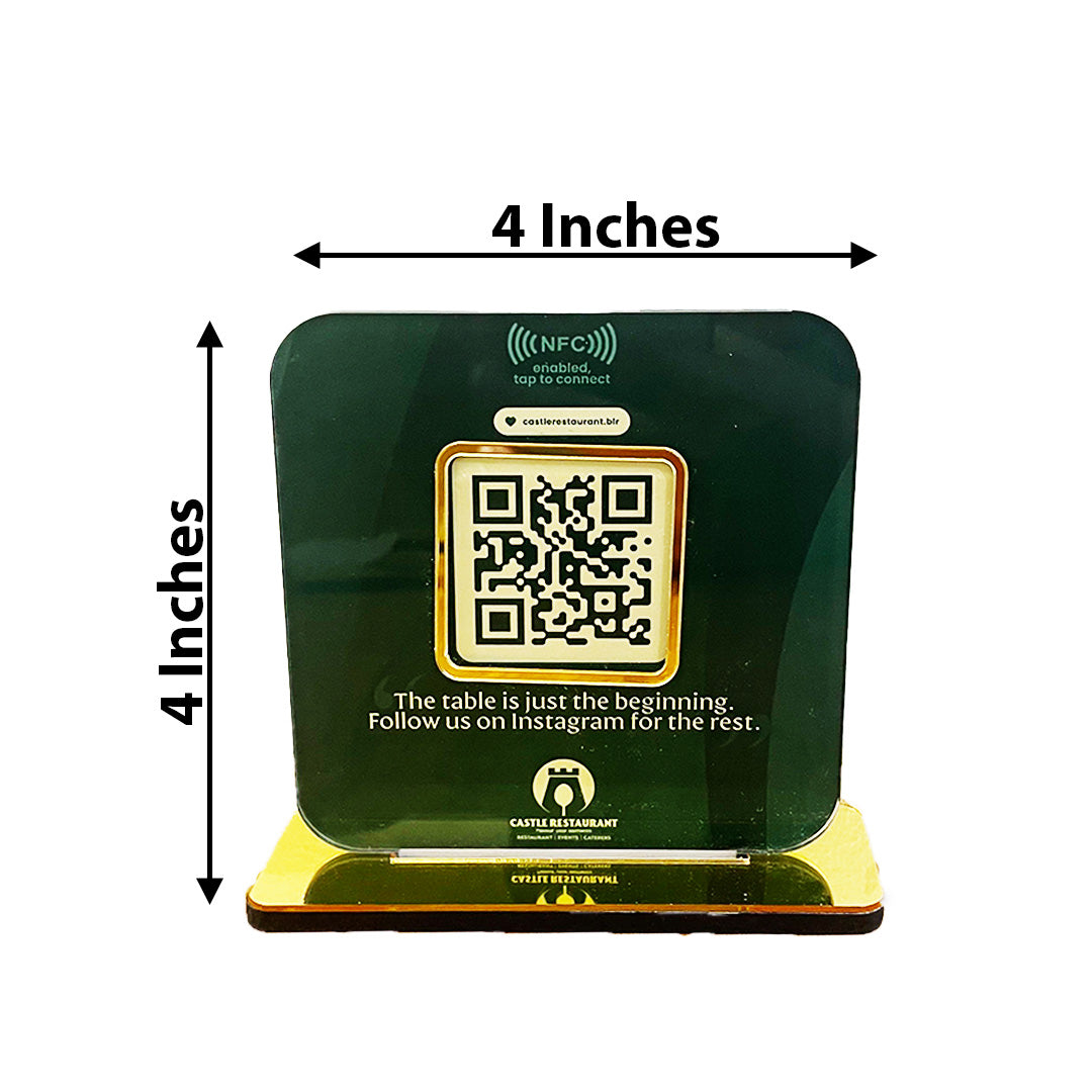 Tapify Mini Smart NFC – Custom QR Standee - ( For Any QR )