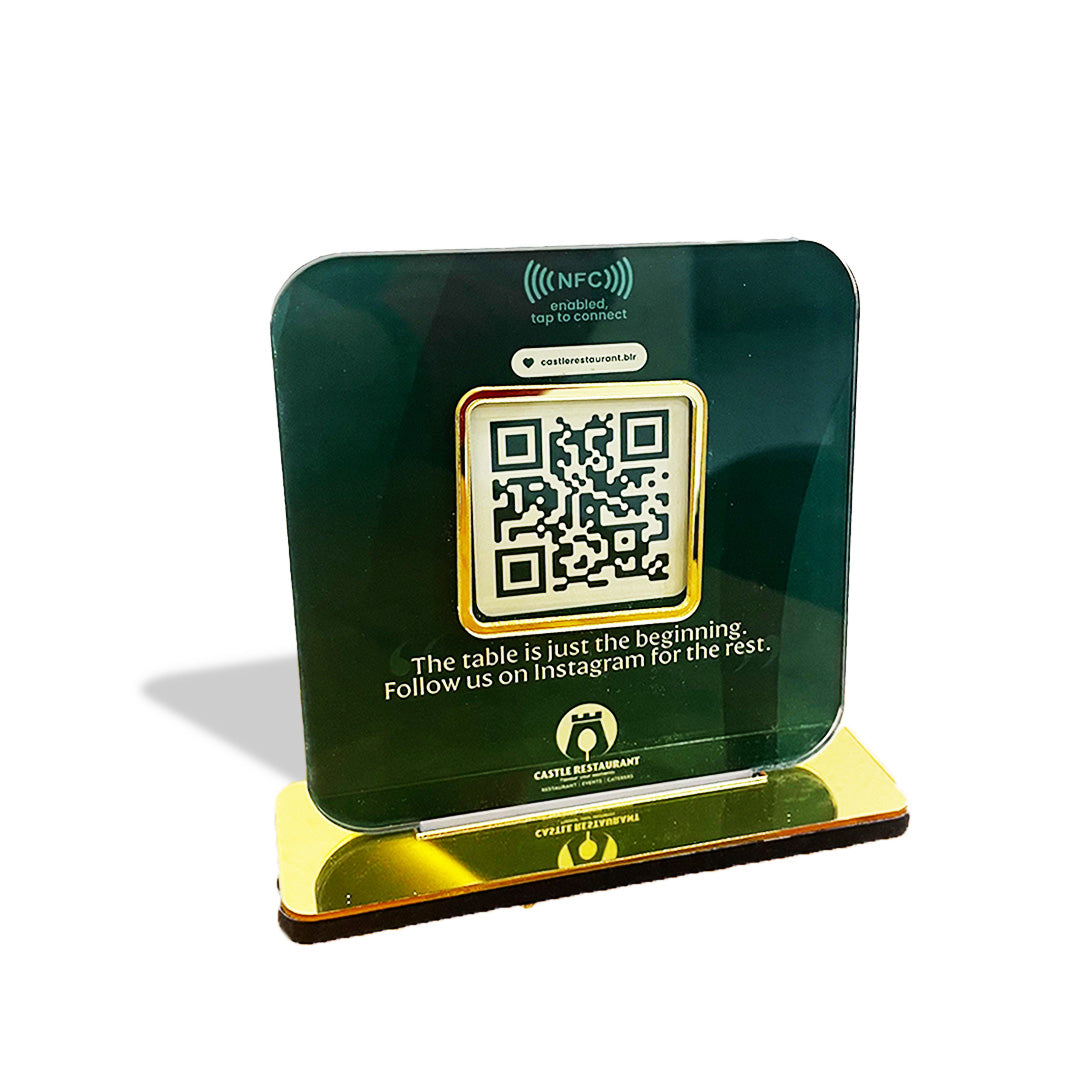 Tapify Mini Smart NFC – Custom QR Standee - ( For Any QR )