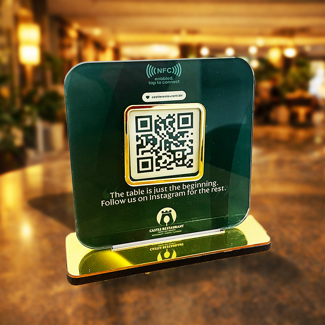 Tapify Mini Smart NFC – Custom QR Standee - ( For Any QR )