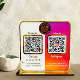 Big Size - Smart NFC 2-in-1 Premium Standee – Google & Instagram Theme