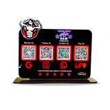 Gym Logo Cutout Shaped Smart NFC 4-in-1 Tabletop Standee For Gyms