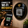 Wi-FI QR Plate - Scan to Connect