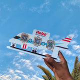 Aeroplane Shaped Smart NFC 3-in-1 Tabletop Standee