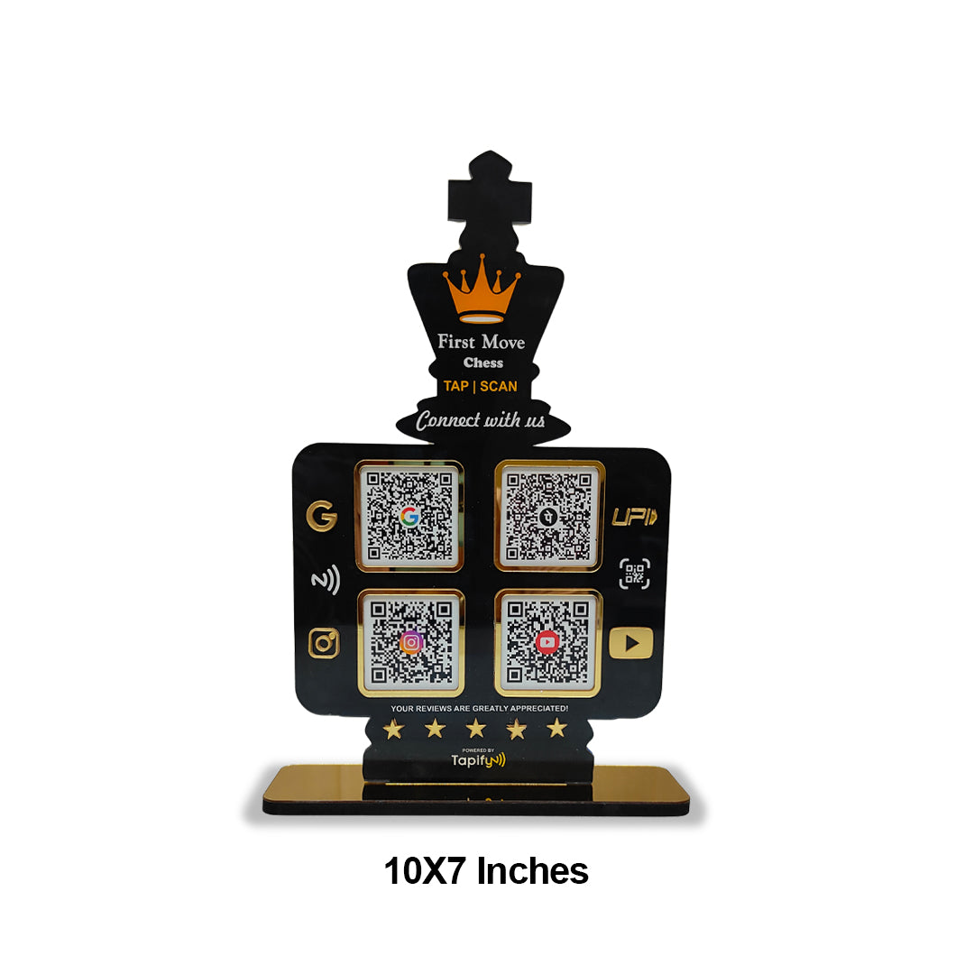 Big Size - Chess Shaped - Smart NFC 4-in-1 Standee