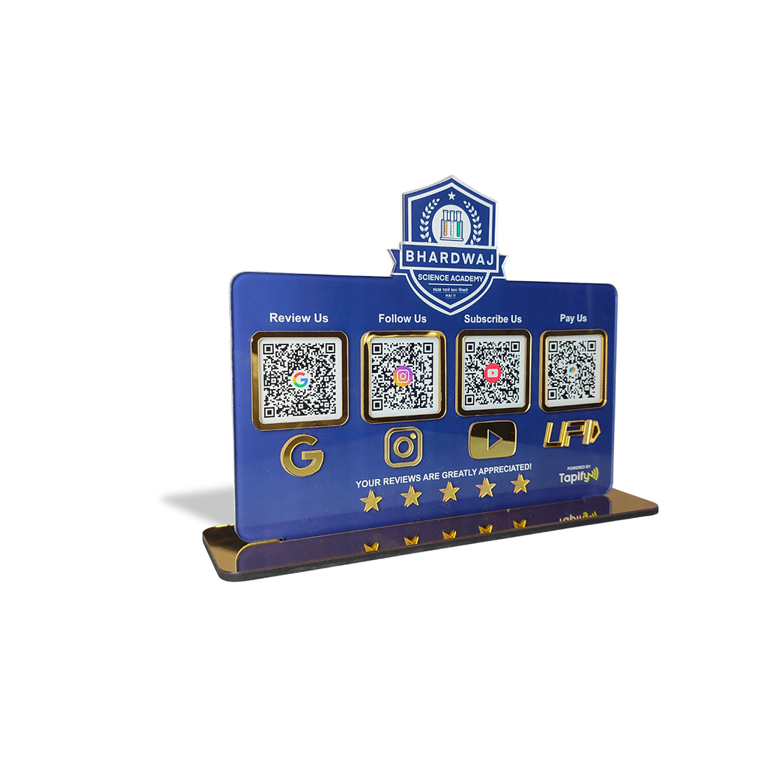 Logo Cutout Shaped - Smart NFC 4-in-1 Standee With 3D logo Cutout