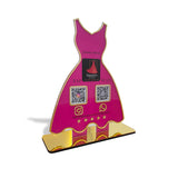 Ladies Gown NFC 2-in-1 Tabletop Standee – For Boutiques & Garment Shops