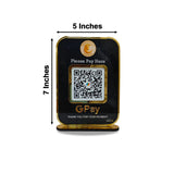 Premium  Big Size Smart NFC 1 QR Table Top Standee | Black Colour