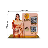 Lady Cutout Smart NFC 2-QR Standee