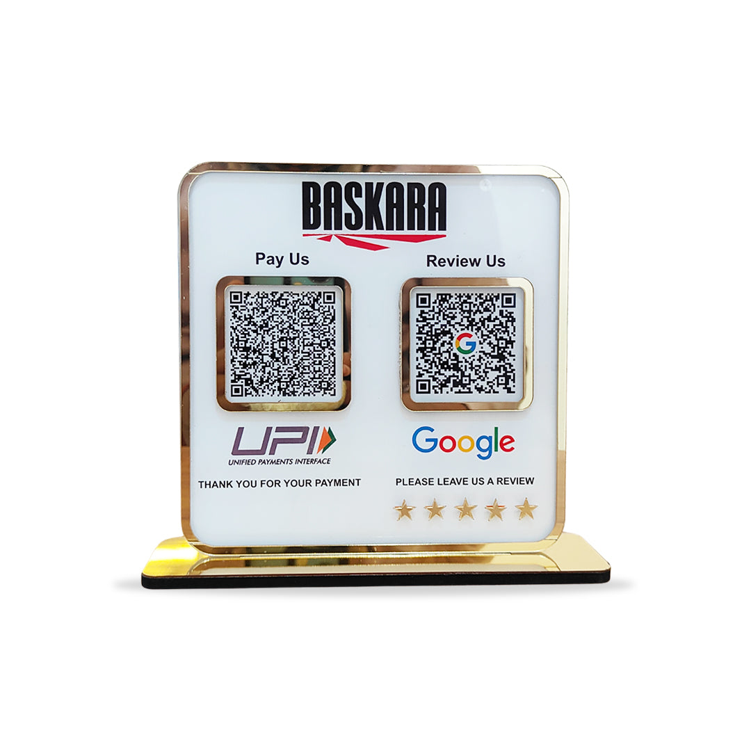 Premium - Smart NFC 2-in-1 Table Top Standee - Text Edition