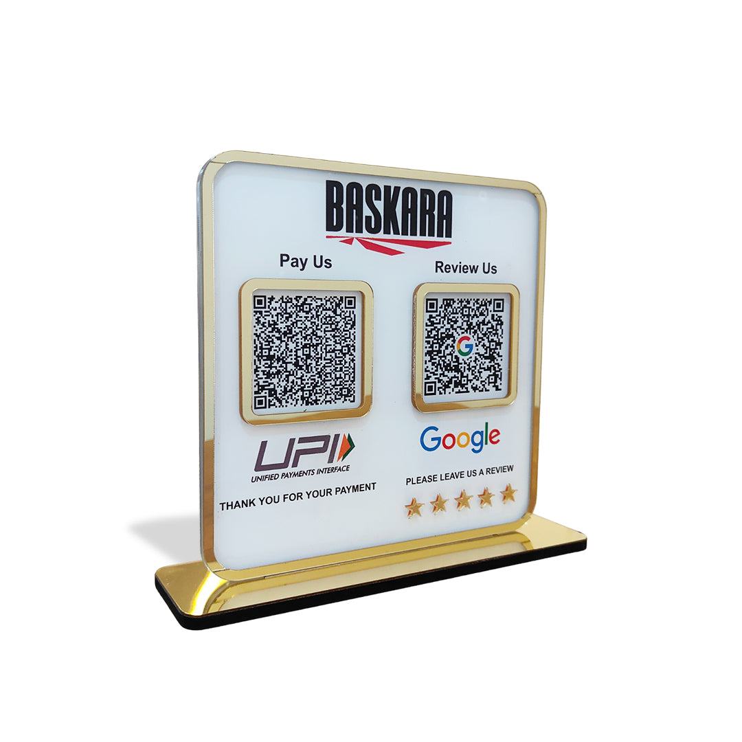 Premium - Smart NFC 2-in-1 Table Top Standee - Text Edition