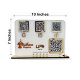 Premium QR  Display - Smart NFC 4-in-1 Table Top Standee