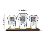 Tooth Shaped - Smart NFC 3-in-1 Tabletop Standee | For Dentist
