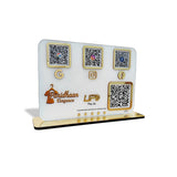 Premium QR  Display - Smart NFC 4-in-1 Table Top Standee