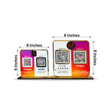 Big Size - Smart NFC 2-in-1 Premium Standee – Google & Instagram Theme