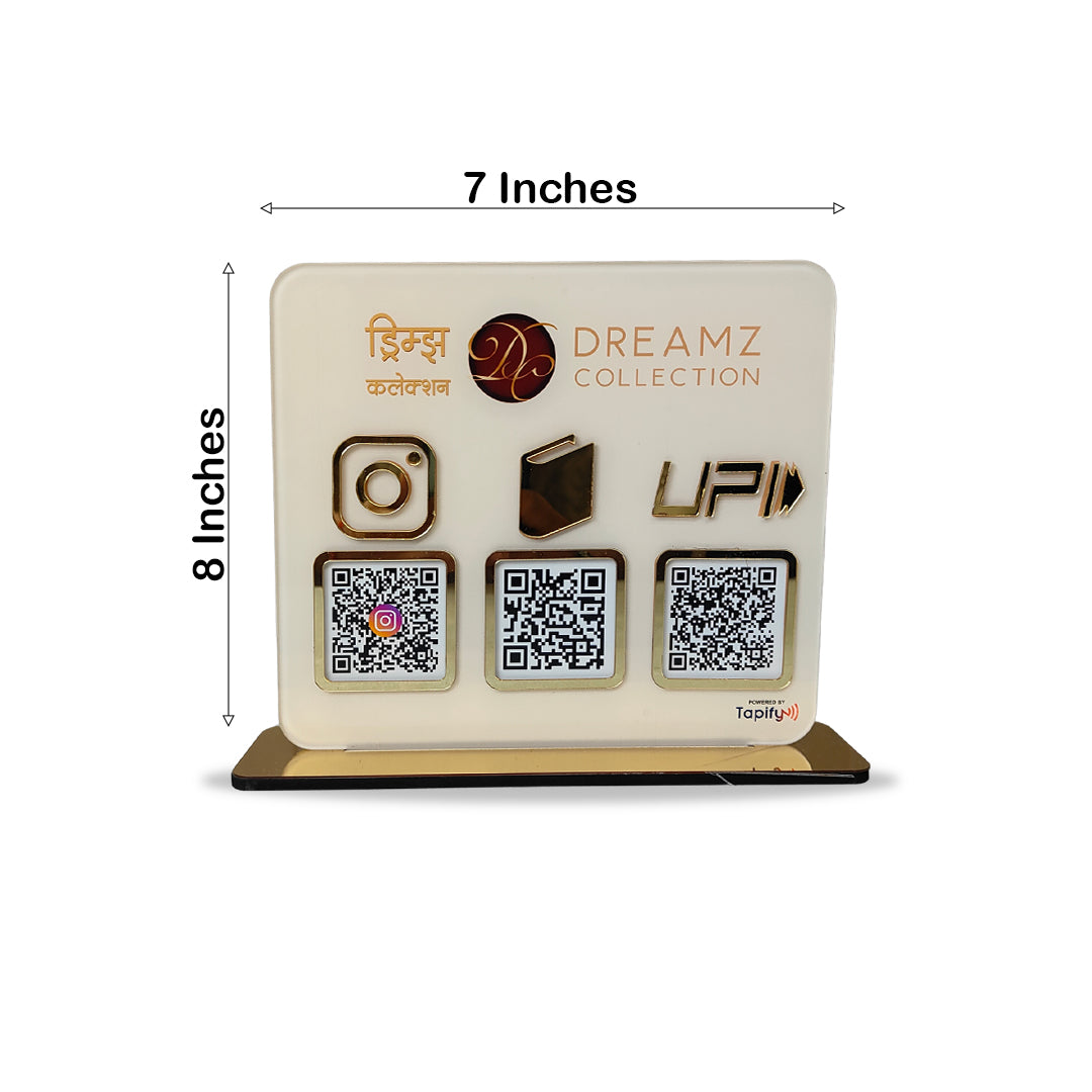 Unique Smart NFC 3-in-1 Table Top Standee - Icon Edition