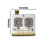 Smart NFC 2-in-1 Standee - Teeth Cutout | For Dentists