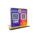 Smart NFC 2-in-1 Premium Standee – PhonePe & Instagram Theme