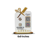 Smart NFC 2-in-1 Tabletop Standee - Portrait Style - For Salons & Beauty Parlours