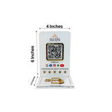 Premium All In One Smart NFC Standee | White Colour